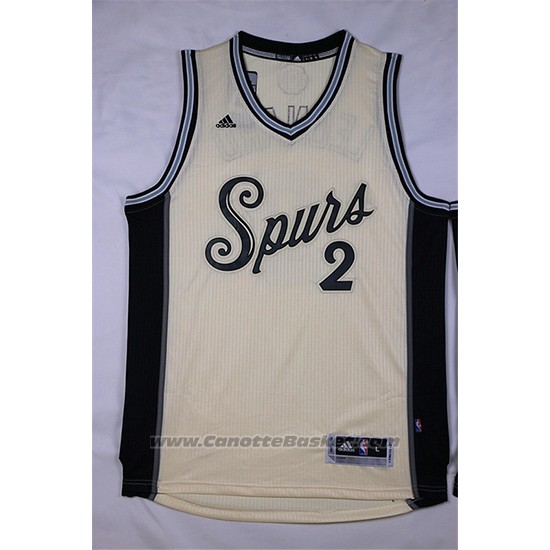 Maglia Natale 2015 San Antonio Spurs Kawhi Leonard #2 Bianco